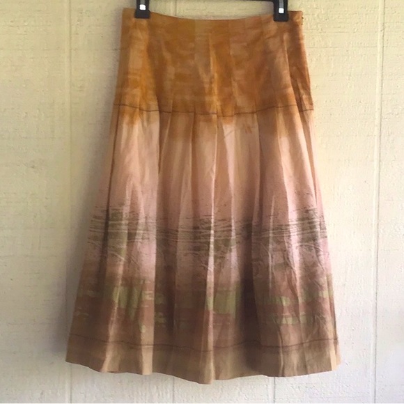 Vintage boho pleated skirt & button down shirt - Picture 3 of 16